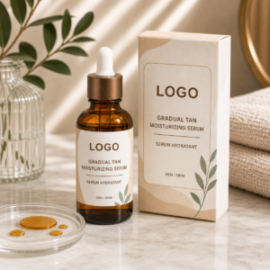Gradual Tan Moisturizing Serum private label OEM ODM product image with neutral LOGO packaging