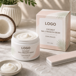 Coconut Nail Strengthening Cream private label OEM ODM product image with neutral LOGO packaging