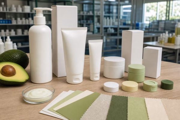 Custom skincare packaging and product line reference