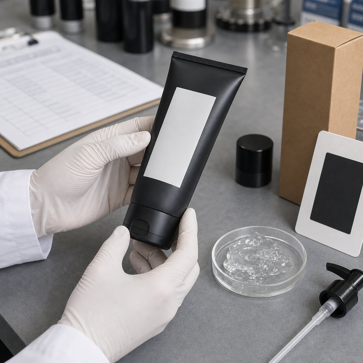 GUOCUI QC sample review for blank-label post-workout cooling body gel tube and gel texture